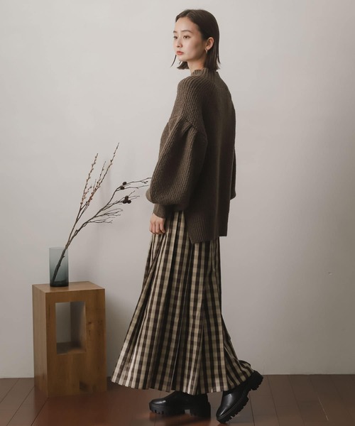 SENSE OF PLACE by URBAN RESEARCH(センスオブプレイスバイアーバンリサーチ)の「アルパカライクボリュームスリーブセーター(ニット/セーター・レディース・アイボリー/イエロー/ブラウン・ONE)」の15枚目の写真