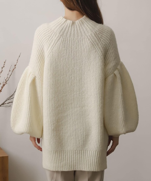 SENSE OF PLACE by URBAN RESEARCH(センスオブプレイスバイアーバンリサーチ)の「アルパカライクボリュームスリーブセーター(ニット/セーター・レディース・アイボリー/イエロー/ブラウン・ONE)」の18枚目の写真