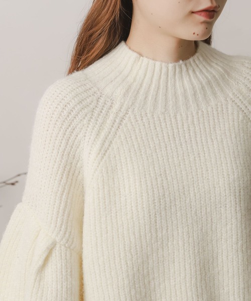 SENSE OF PLACE by URBAN RESEARCH(センスオブプレイスバイアーバンリサーチ)の「アルパカライクボリュームスリーブセーター(ニット/セーター・レディース・アイボリー/イエロー/ブラウン・ONE)」の19枚目の写真