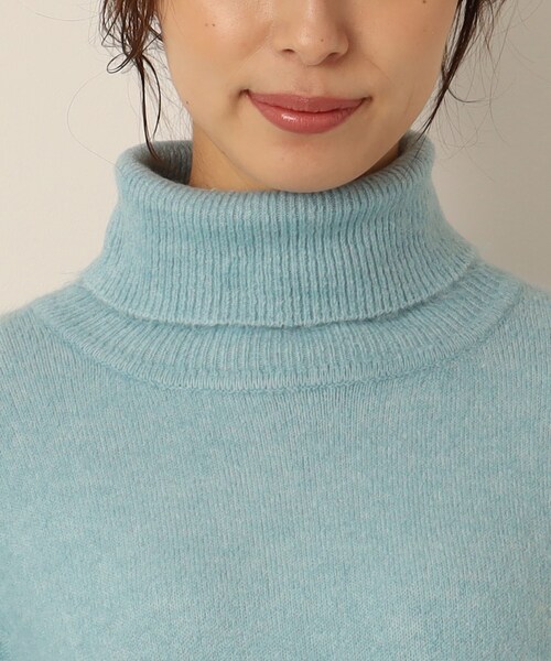 SHOO・LA・RUE（シューラルー）の「◆ふわふわニットロングワンピース（ワンピース・レディース・ライトグリーン/チャコールグレー/ホワイト系・02/04/03）」の21枚目の写真