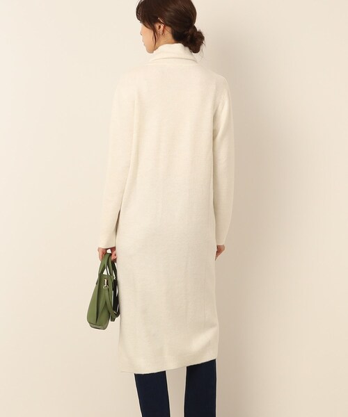 SHOO・LA・RUE（シューラルー）の「◆ふわふわニットロングワンピース（ワンピース・レディース・ライトグリーン/チャコールグレー/ホワイト系・02/04/03）」の12枚目の写真