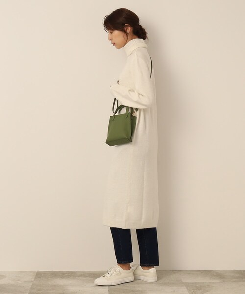 SHOO・LA・RUE（シューラルー）の「◆ふわふわニットロングワンピース（ワンピース・レディース・ライトグリーン/チャコールグレー/ホワイト系・02/04/03）」の22枚目の写真