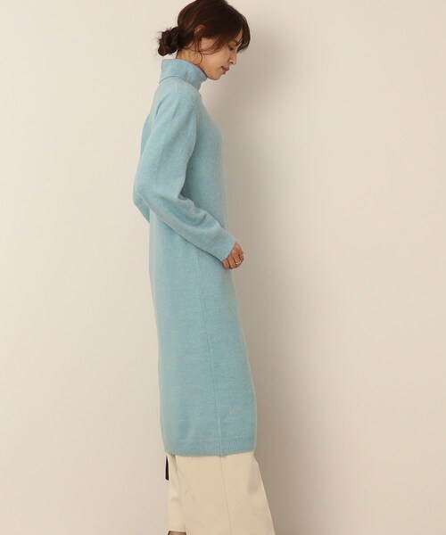 SHOO・LA・RUE（シューラルー）の「◆ふわふわニットロングワンピース（ワンピース・レディース・ライトグリーン/チャコールグレー/ホワイト系・02/04/03）」の20枚目の写真