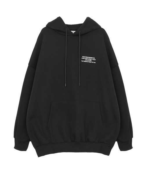 Figments(フィグメンツ)の「【裏起毛】PERSONパーカー(パーカー・レディース・杢グレー/ブラック・FREE)」の4枚目の写真