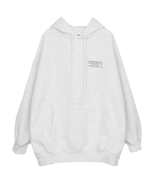 Figments(フィグメンツ)の「【裏起毛】PERSONパーカー(パーカー・レディース・杢グレー/ブラック・FREE)」の6枚目の写真