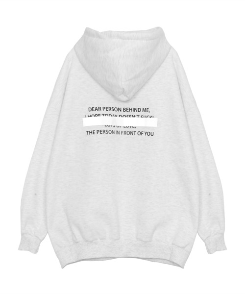 Figments(フィグメンツ)の「【裏起毛】PERSONパーカー(パーカー・レディース・杢グレー/ブラック・FREE)」の17枚目の写真