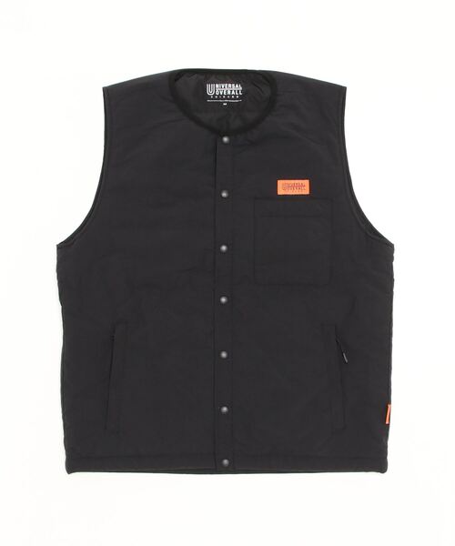 UNIVERSAL OVERALL(ユニバーサルオーバーオール)の「『UNIVERSAL OVERALL』INSULATION BEST(ダウンベスト・レディース・ブラック・LARGE/X-LARGE/MEDIUM)」の1枚目の写真