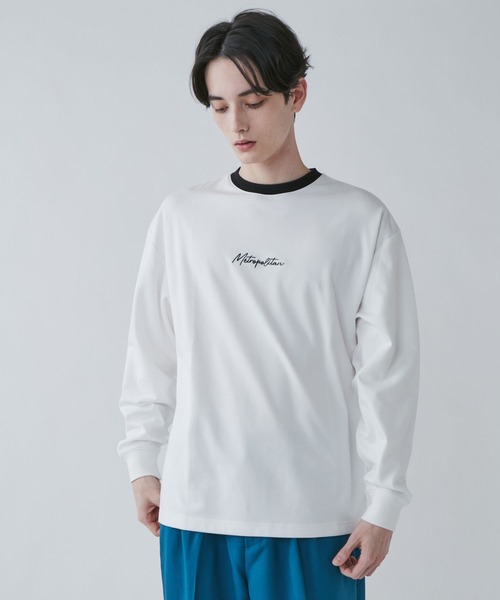 LUCY(ルーシー)の「LUCY/AIRFUNCTION シンプルロゴロンT(Tシャツ/カットソー・メンズ・ブルー/ホワイト系その他/ホワイト/ダークグレー/ブラック・MEDIUM/LARGE)」の1枚目の写真