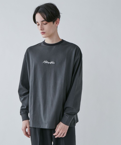 LUCY(ルーシー)の「LUCY/AIRFUNCTION シンプルロゴロンT(Tシャツ/カットソー・メンズ・ブルー/ホワイト系その他/ホワイト/ダークグレー/ブラック・MEDIUM/LARGE)」の4枚目の写真