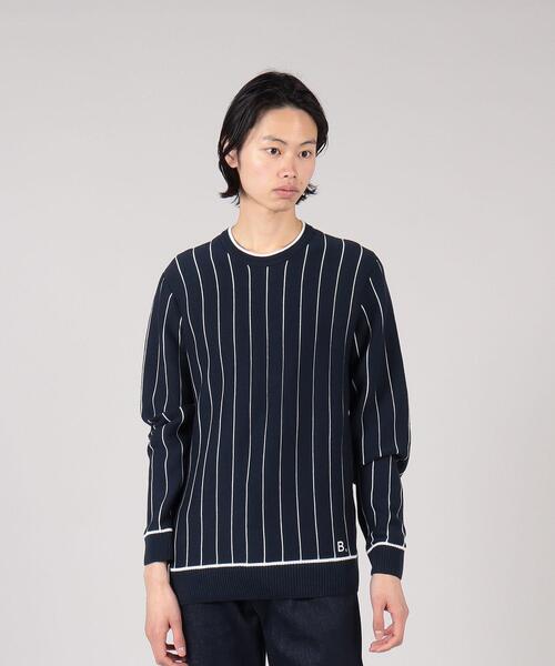 agnes b.（アニエスベー）の「LM95 PULLOVER プルオーバー（ニット/セーター・メンズ・ネイビー・1/2）」の4枚目の写真