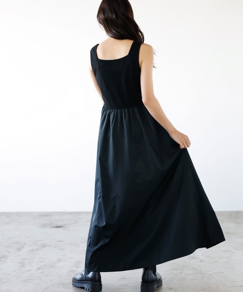 GeeRA(ジーラ)の「ニットボレロ&ドッキングワンピースセット(ワンピース・レディース・ブルー/アイボリー・MEDIUM/LARGE)」の8枚目の写真