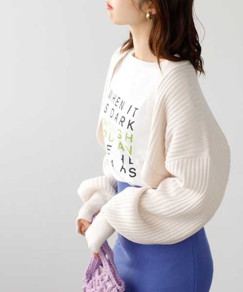 GeeRA(ジーラ)の「ニットボレロ&ドッキングワンピースセット(ワンピース・レディース・ブルー/アイボリー・MEDIUM/LARGE)」の12枚目の写真