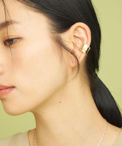 CITEN(シテン)の「<CITEN>ラウンドプレート イヤーカフ(イヤーカフ・レディース・シルバー/ゴールド・FREE)」の1枚目の写真