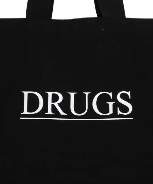 bonjour records（ボンジュールレコーズ）の「【IDEA/アイデア】 DRUGS BAG ドラッグバッグ（トートバッグ・メンズ・ブラック・FREE）」の4枚目の写真