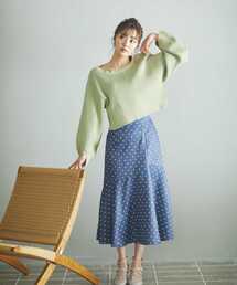 PROPORTION BODY DRESSING | ドットアシメマーメイドスカート / 1213120206(スカート)
