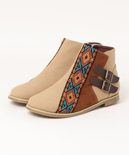 チャイハネ（チャイハネ）の「【チャイハネ】スラッシュMEN'Sブーツ（ブーツ・メンズ・ベージュ/ブラック・LL/L）」の8枚目の写真