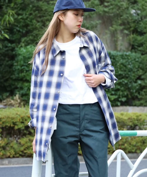 ROOPTOKYO（ループトウキョウ）の「ルーズシルエット オンブレチェック LS 長袖シャツ（シャツ/ブラウス・メンズ・ブラック/ネイビー/グレー・M/L）」の7枚目の写真