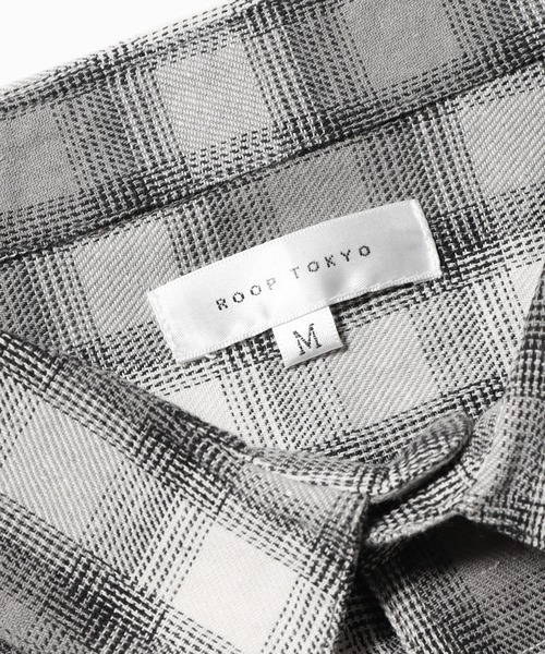 ROOPTOKYO（ループトウキョウ）の「ルーズシルエット オンブレチェック LS 長袖シャツ（シャツ/ブラウス・メンズ・ブラック/ネイビー/グレー・M/L）」の13枚目の写真