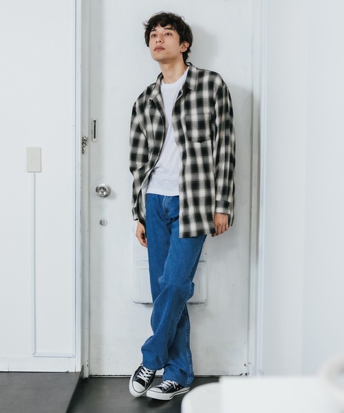 ROOPTOKYO（ループトウキョウ）の「ルーズシルエット オンブレチェック LS 長袖シャツ（シャツ/ブラウス・メンズ・ブラック/ネイビー/グレー・M/L）」の20枚目の写真