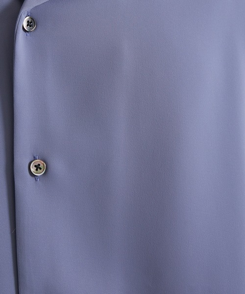 UNITED TOKYO（ユナイテッドトウキョウ）の「DryツイルオープンカラーシャツLS（シャツ/ブラウス・メンズ・ライトグレー/ブラック/グレイッシュブルー/グレイッシュベージュ/ミント・1/2/3）」の7枚目の写真