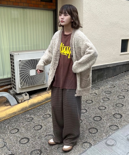 【セール】カラーブークレニットカーディガン（カーディガン/ボレロ）｜shesame（シーセム）