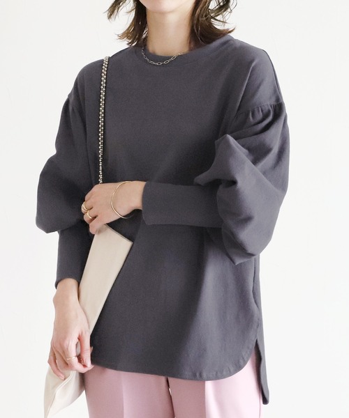 ヘビー天竺パフスリーブスウェット