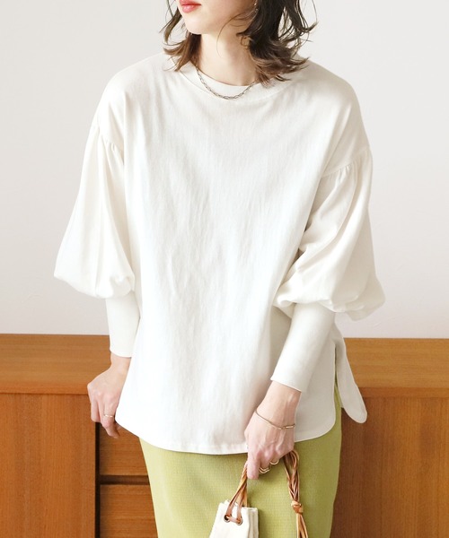 ヘビー天竺パフスリーブスウェット