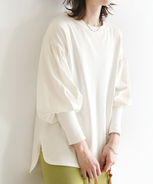 ヘビー天竺パフスリーブスウェット