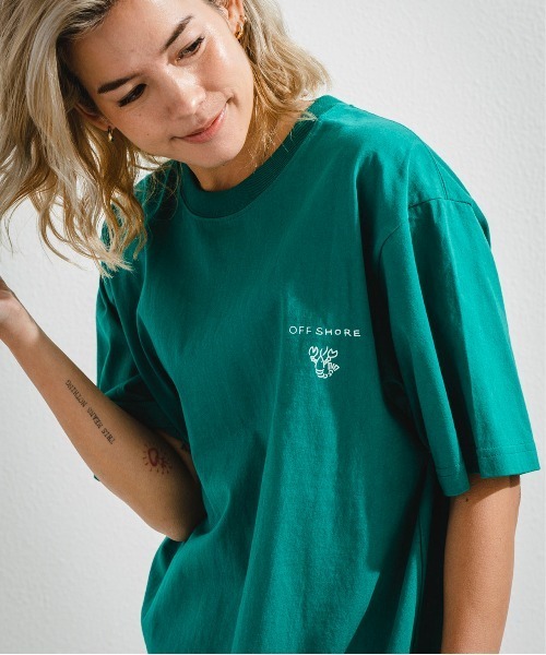 OFFSHORE（オフショア）の「JUSTRELAX TEE/ジャストリラックス ティーシャツ（Tシャツ/カットソー・メンズ・ピンク/グリーン・M/L/S/XL）」の16枚目の写真