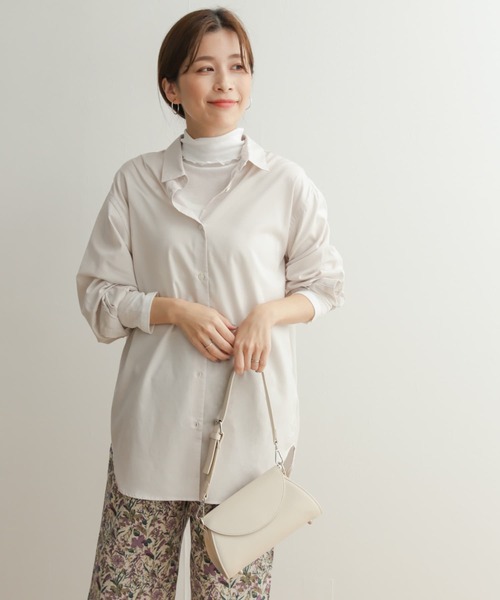 セール】コットンリヨセルオーバーシャツ（シャツ/ブラウス