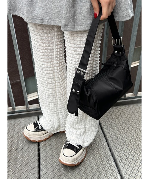 WC（ダブル シー）の「フリルレースフレアパンツ（スラックス・レディース・ライトピンク/ブラック/ホワイト・FREE）」の6枚目の写真