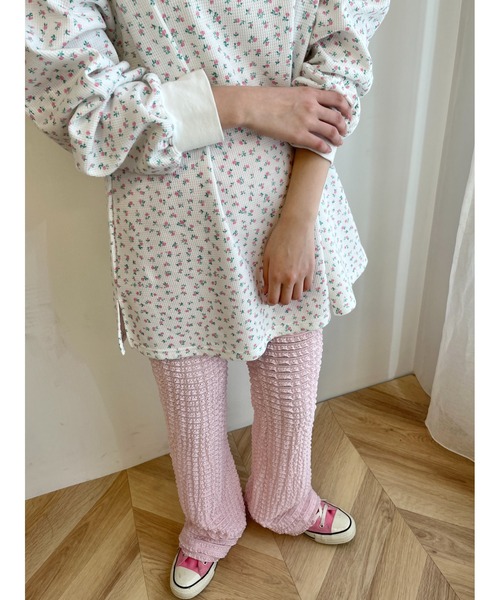 WC（ダブル シー）の「フリルレースフレアパンツ（スラックス・レディース・ライトピンク/ブラック/ホワイト・FREE）」の12枚目の写真