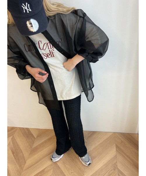 WC（ダブル シー）の「フリルレースフレアパンツ（スラックス・レディース・ライトピンク/ブラック/ホワイト・FREE）」の14枚目の写真