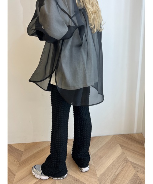 WC（ダブル シー）の「フリルレースフレアパンツ（スラックス・レディース・ライトピンク/ブラック/ホワイト・FREE）」の16枚目の写真