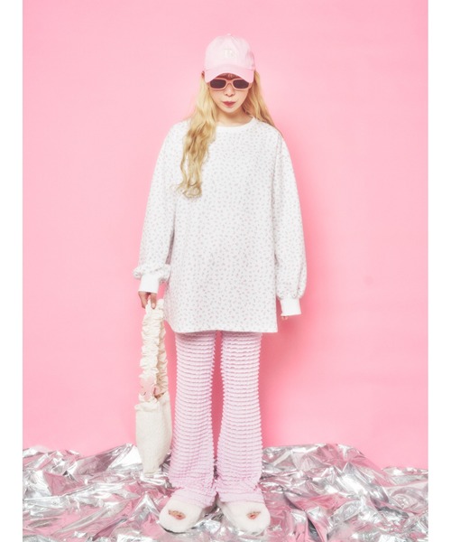 WC（ダブル シー）の「フリルレースフレアパンツ（スラックス・レディース・ライトピンク/ブラック/ホワイト・FREE）」の21枚目の写真