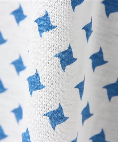 Ne-net（ネネット）の「(O)(S)シュリケンドット（Tシャツ/カットソー・レディース・ホワイト/ライトブルー/ライトピンク・02）」の10枚目の写真