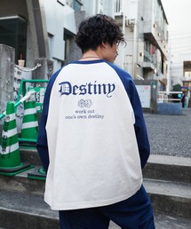 オーバーサイズ配色ラグランロンT