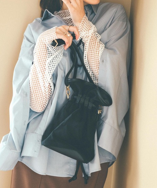 KOBE LETTUCE（コウベレタス）の「メッシュハイネックプルオーバー（その他トップス・レディース・オフホワイト/モカ/ブラック/クリーム・FREE）」の2枚目の写真