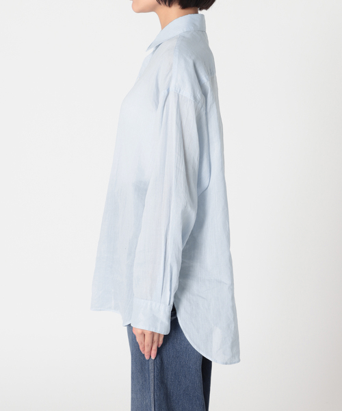 plage（プラージュ）の「RA/CO Sheer シャツ（シャツ/ブラウス・レディース・サックスブルー/ネイビー/ベージュ・FREE）」の9枚目の写真