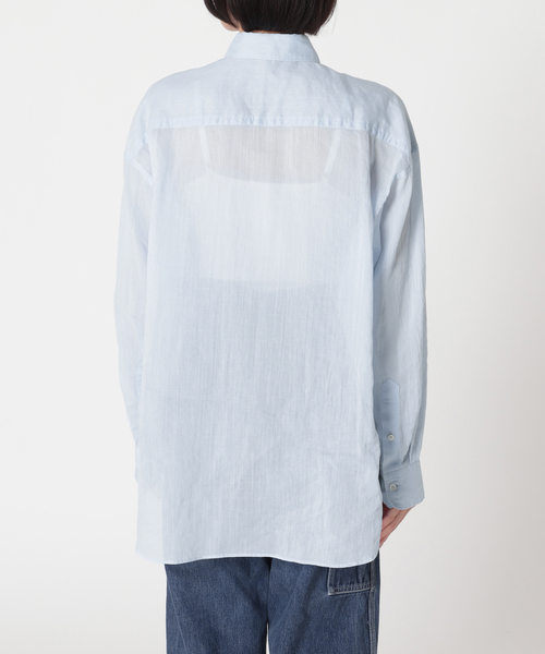 plage（プラージュ）の「RA/CO Sheer シャツ（シャツ/ブラウス・レディース・サックスブルー/ネイビー/ベージュ・FREE）」の10枚目の写真