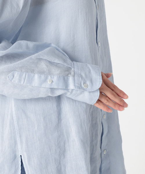 plage（プラージュ）の「RA/CO Sheer シャツ（シャツ/ブラウス・レディース・サックスブルー/ネイビー/ベージュ・FREE）」の16枚目の写真