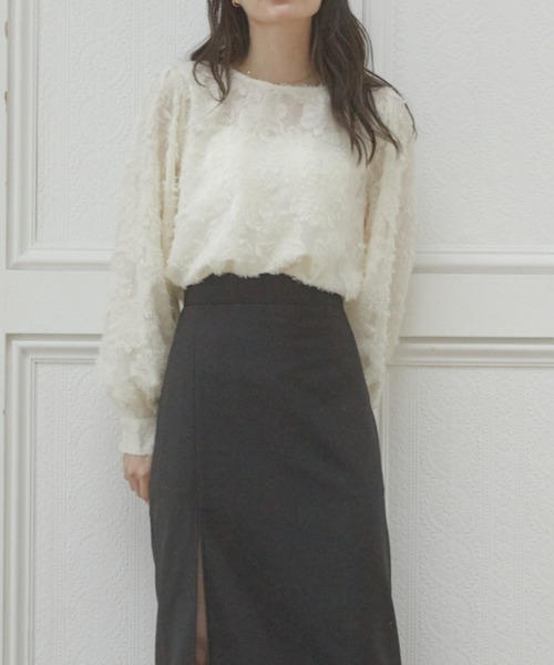 ACYM（アシーム）の「Lace flower ブラウス（シャツ/ブラウス・レディース・ブラック/アイボリー・FREE）」の10枚目の写真
