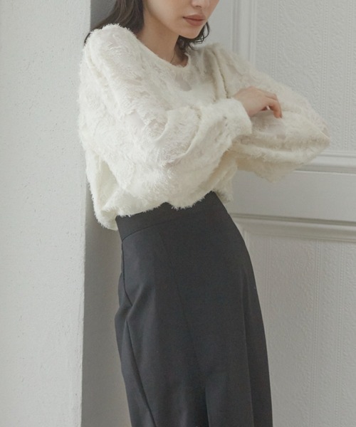 ACYM（アシーム）の「Lace flower ブラウス（シャツ/ブラウス・レディース・ブラック/アイボリー・FREE）」の16枚目の写真