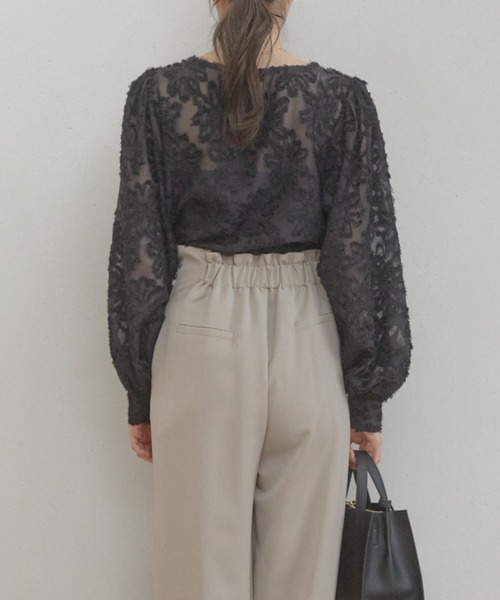 ACYM（アシーム）の「Lace flower ブラウス（シャツ/ブラウス・レディース・ブラック/アイボリー・FREE）」の14枚目の写真