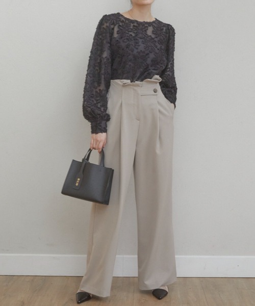 ACYM（アシーム）の「Lace flower ブラウス（シャツ/ブラウス・レディース・ブラック/アイボリー・FREE）」の17枚目の写真