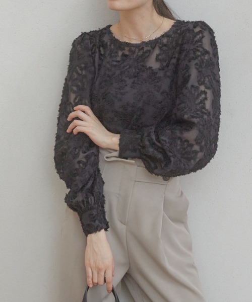ACYM（アシーム）の「Lace flower ブラウス（シャツ/ブラウス・レディース・ブラック/アイボリー・FREE）」の21枚目の写真