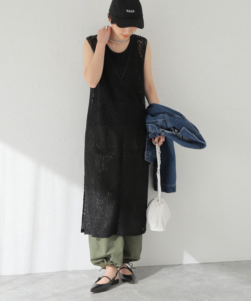 JOINT WORKS(ジョイントワークス)の「【COMMRE/コムル】前後2wayフラワーレースワンピース(ワンピース・レディース・ホワイト/ブラック・FREE)」の2枚目の写真
