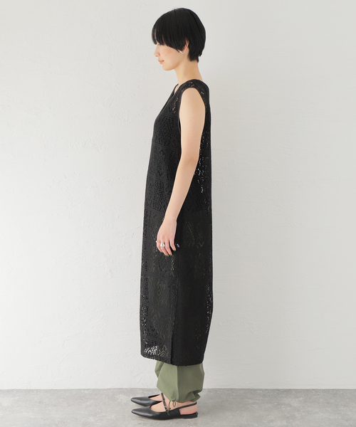 JOINT WORKS(ジョイントワークス)の「【COMMRE/コムル】前後2wayフラワーレースワンピース(ワンピース・レディース・ホワイト/ブラック・FREE)」の13枚目の写真