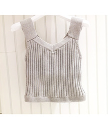 goocy | リブKnitベスト(ニット/セーター)