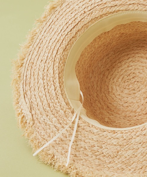 MERLOT（メルロー）の「夏の紫外線カット　リボンハット（ハット・レディース・ブラック/ホワイト・FREE）」の10枚目の写真